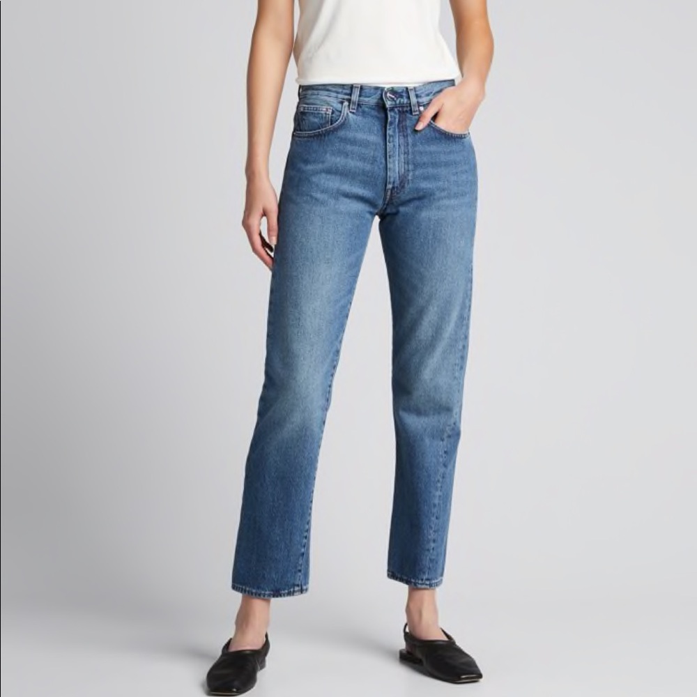 Toteme Straight Leg low rise Blue Jeans